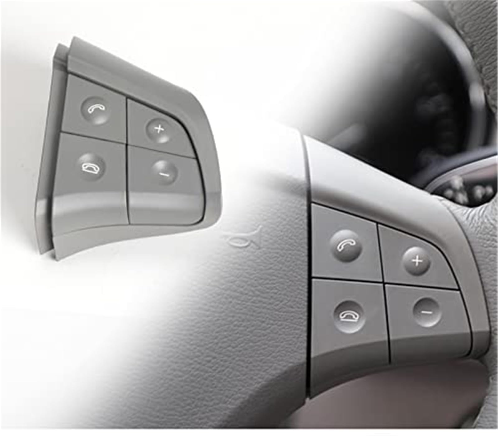 Sterowanie przełącznikiem na kierownicę samochodu, dla mercedesa, Benz, W164 W251 W245 2006-2009 wielofunkcyjne przyciski przełącznika Przełącznik sterowania na kierownicy(BLACK Black)