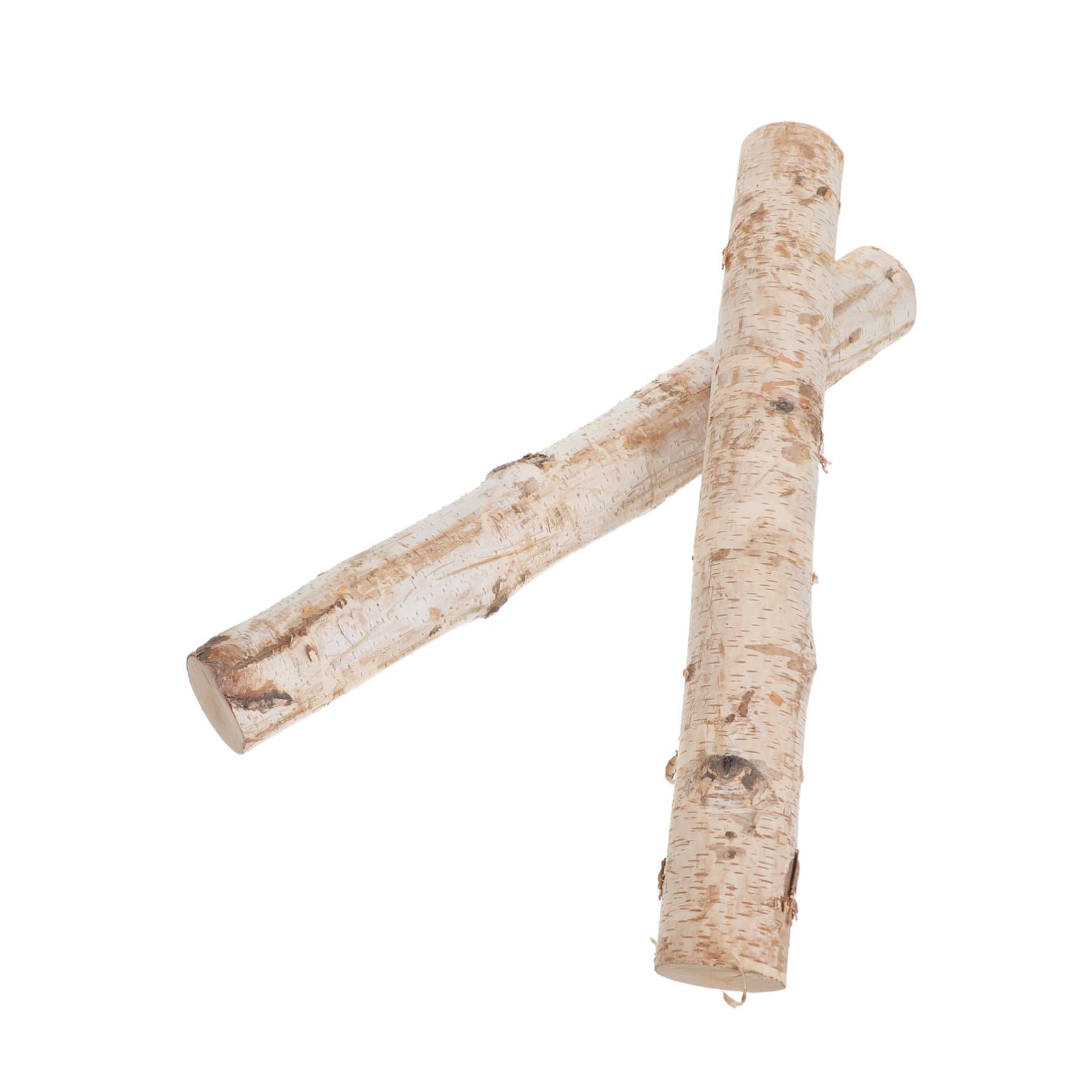 2 Pezzi Tronchetti Legno da Ardere in Legno Naturale per Decorazioni Natalizie Rustiche, Affidabili per Eventi a Tema e Artigianato Creativo
