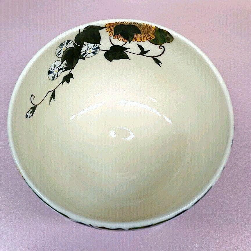 茶碗 若冲 向日葵 抹茶茶碗 茶道 茶道具 茶道 お茶碗 抹茶椀 8 若冲写 8