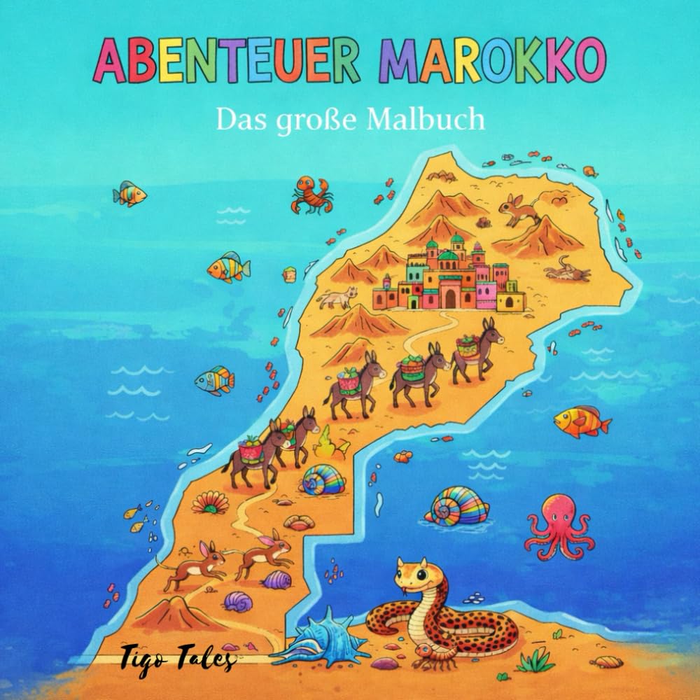 Abenteuer Marokko: Das große Malbuch