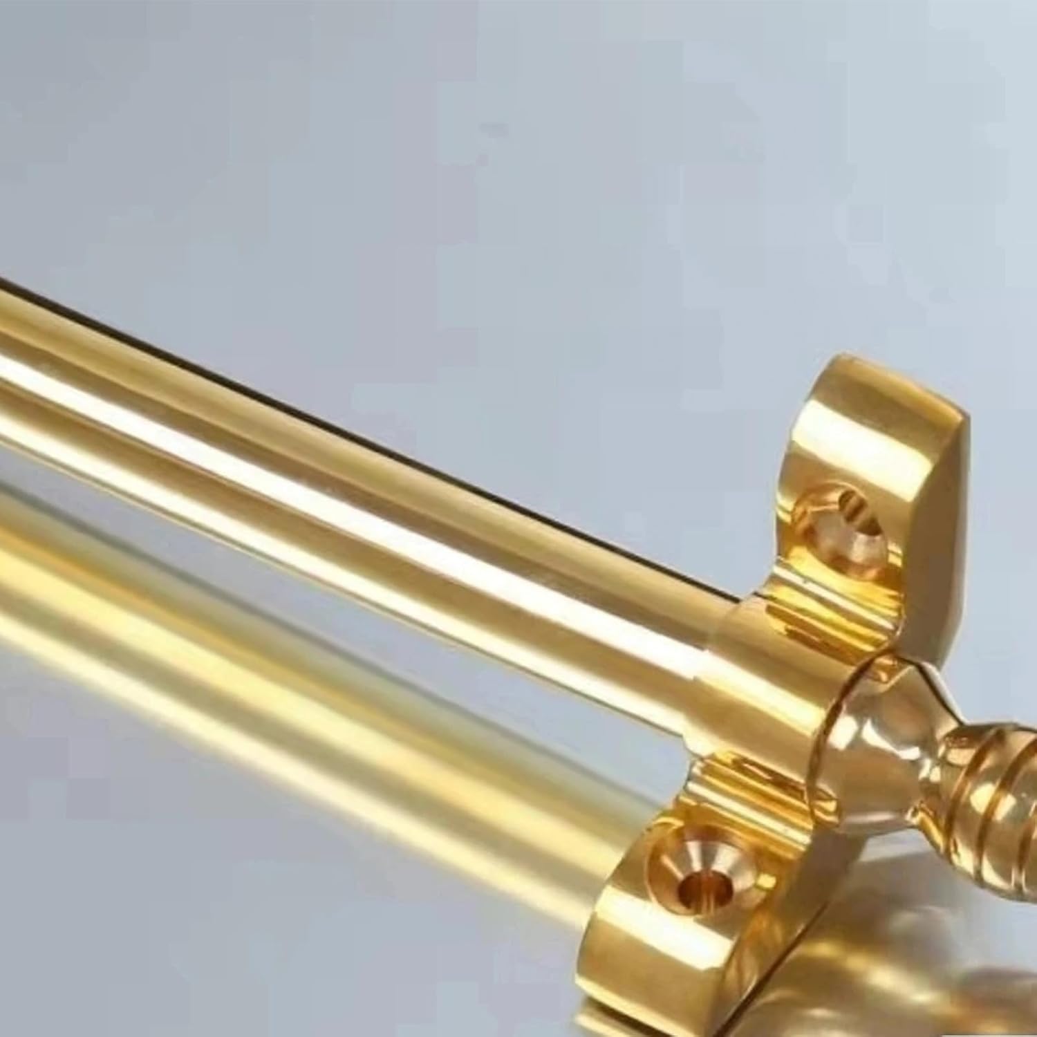 Stair Rod for Carpet Runner, Long Hollow Stair Rod, Brass, Stair Rods, Easy Rods to fit Hollow Stair Carpet Runner Bars for Indoor Decor and Commercial Spaces(Size:90cm/35.4in/3ft)
