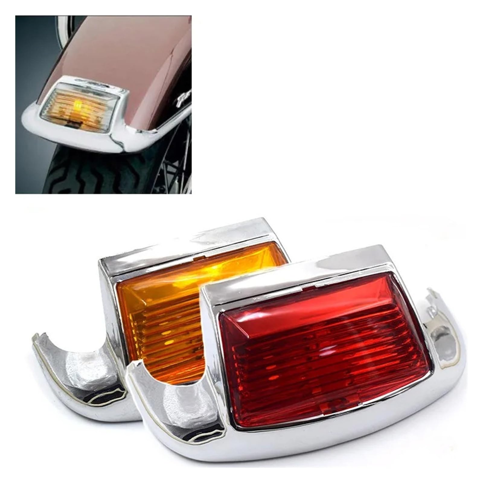 Intermitentes Motocicleta Para FLHTCU Para Ultra Cl&assic Para Electra Glide FLSTC Heritage Para Motocicleta Para Softail Punta Trasera Delantera Luz Borde De La Lámpara