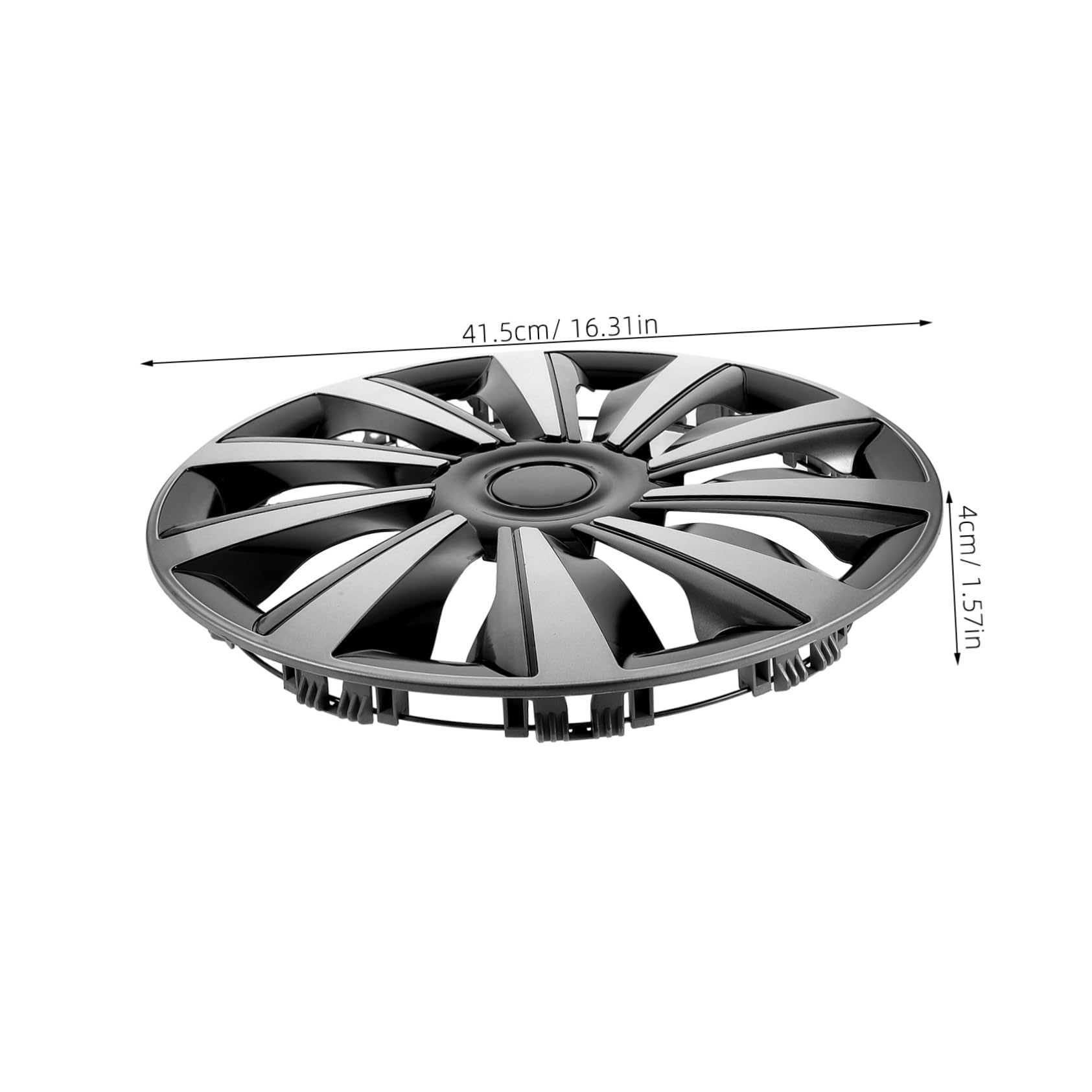 Copri Cerchi Auto 15 Pollici in Pp, Copertura Ruota | 1 Pezzo, per Cerchio da 15", Finitura Raffinata, Installazione Semplice, Adatto a Viaggi e Guida Urbana