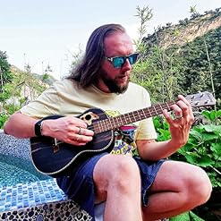 Batking Ukulélé Baryton Blackwood Acoustique Ukulele Bariton avec barre de réglage avec étui de ukelele, sangle, cordes… - Les Beatles, Paul McCartney, John Lennon, RIngo Starr, George Harrison Batking Ukulélé Baryton Blackwood Acoustique Ukulele Bariton avec barre de réglage avec étui de ukelele, sangle, cordes… – Image 2