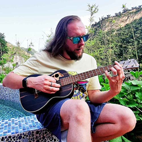 Batking Ukulélé Baryton Blackwood Acoustique Ukulele Bariton avec barre de réglage avec étui de ukelele, sangle, cordes… - Les Beatles, Paul McCartney, John Lennon, RIngo Starr, George Harrison Batking Ukulélé Baryton Blackwood Acoustique Ukulele Bariton avec barre de réglage avec étui de ukelele, sangle, cordes… – Image 3