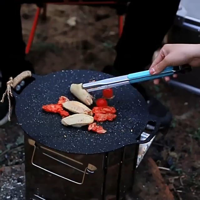 Amazon.com: Camping Wood Burning Stove with Grill, Collapsible