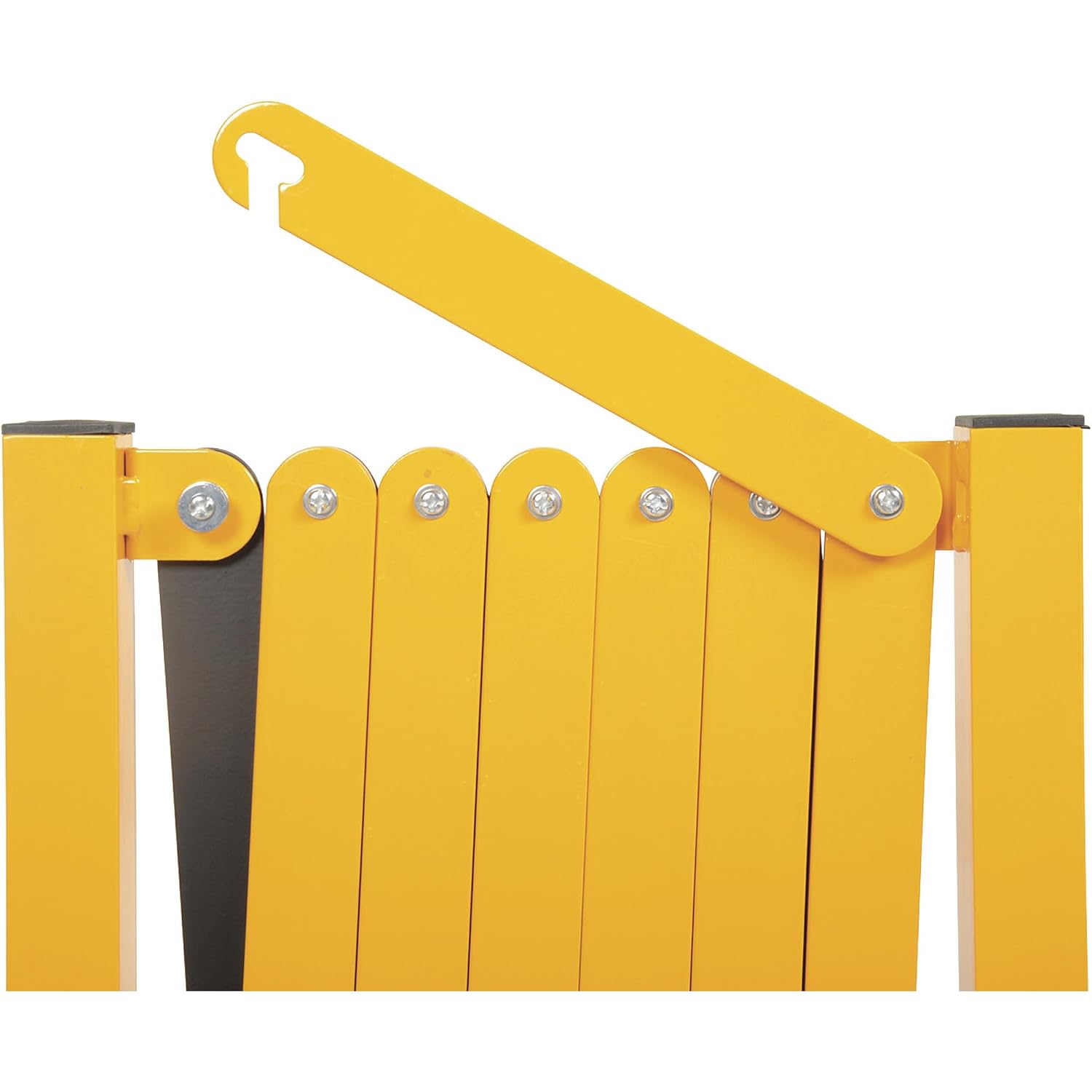 Vestil ALEXGATE-30-C Aluminum Expand-A-Gate with Casters 15 In. x 19-3/4 In. x 40-1/8 In. Yellow