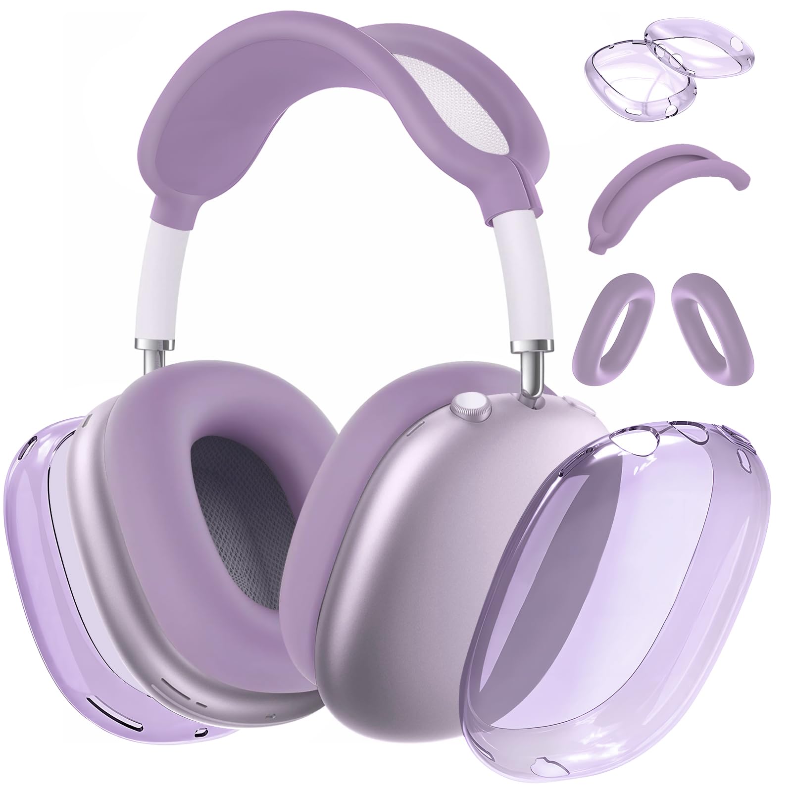 Apple AirPods Max パープル ケース付き Amazon.com: Aiaabq for AirPods Max case Cover,Anti-Scratch Ear Pad