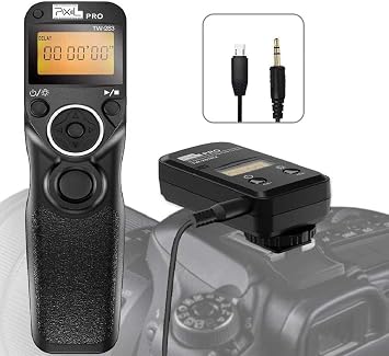 Pixel Timer Shutter Release Remote Control TW283-S2 Remote Release for Sony A58 A68 A1 A9 A7 A7II A7R A7RII A7S A5000 A5100 A6000 A6300 A6400 A6500 A6600 RX100/II HX300 HX400 HX400V HX50V HX90 RX10