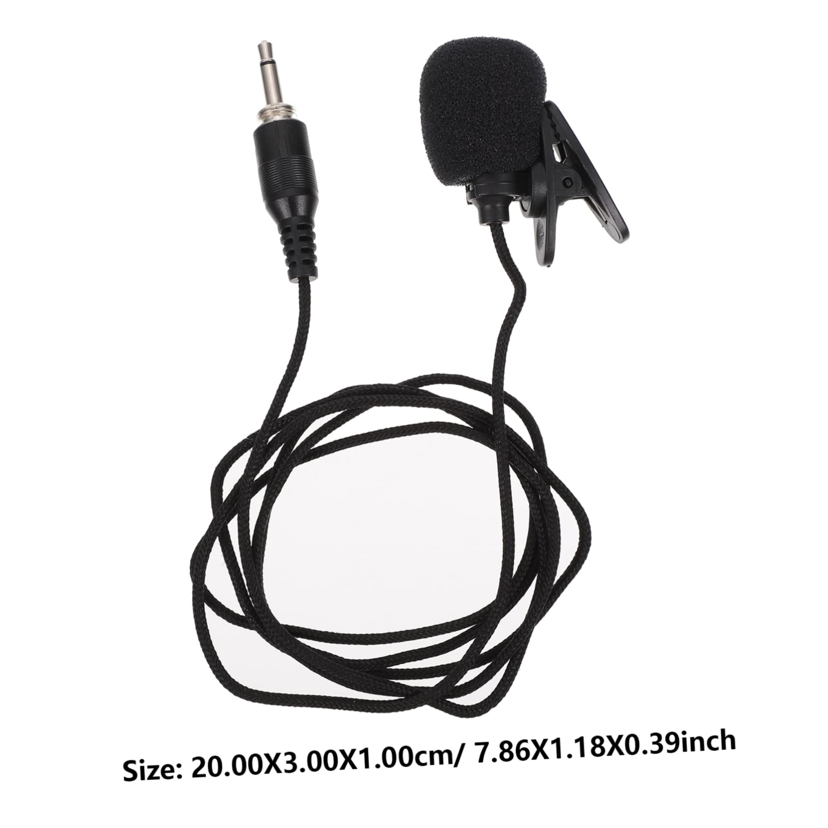 Hemoton Lavalier Mic Set Omnidirectional Condenser Recording Mic Clip 2 Pcs for Pc