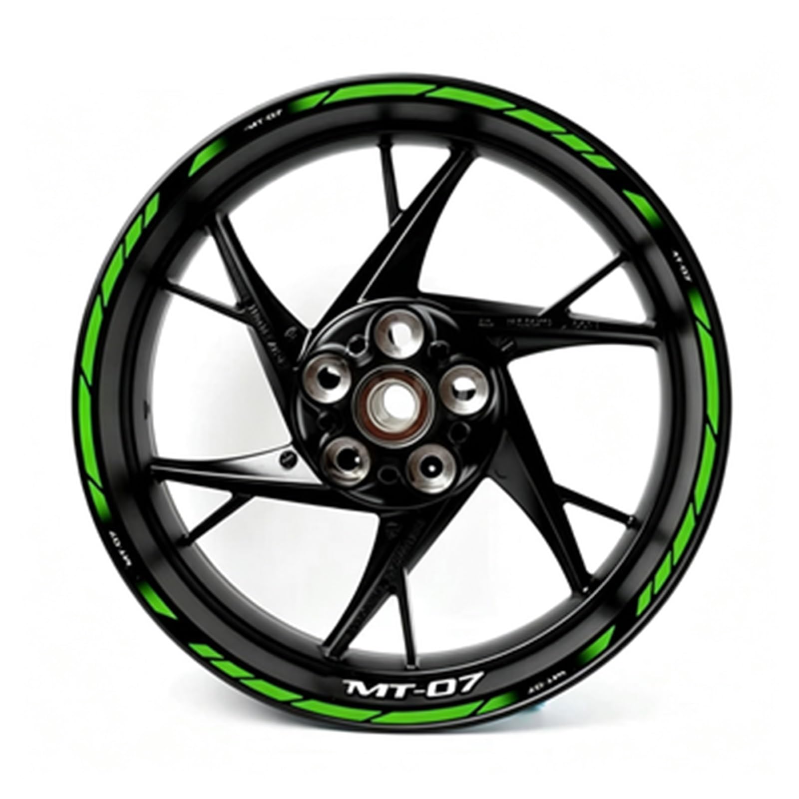 Reflective Motorcycle MT07 Wheel Stickers Rim Decal Set for Yamaha MT 07 2020 2021(Color15)
