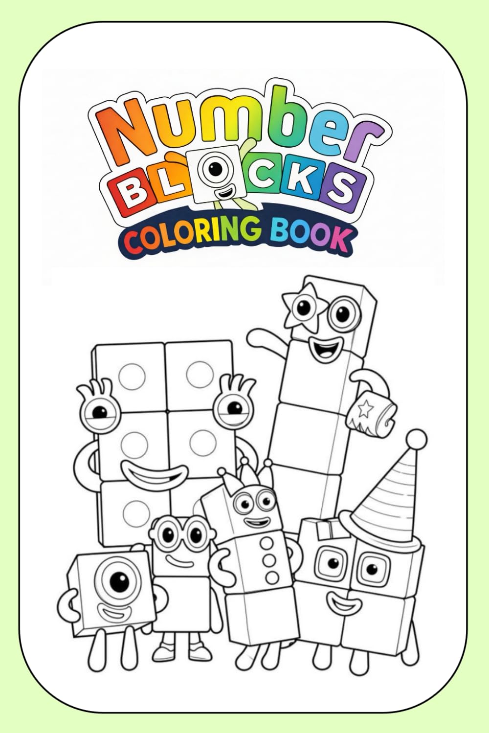 Number Blocks Coloring Book