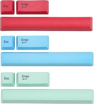 1 Set ESC Enter SpaceBar Keycap Thick PBT Key Caps OEM Height for Cherry MX Switches Gaming Mechanical Keyboard Blue