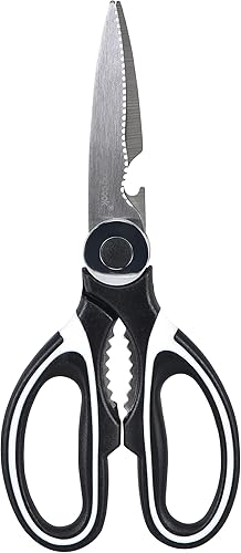 Vista 15 de Tijeras de cocina de calidad coreana, grandes para cortar carne coreana, Kalbi, comida coreana para parrilla, acero inoxidable 3.0T duradero, mango