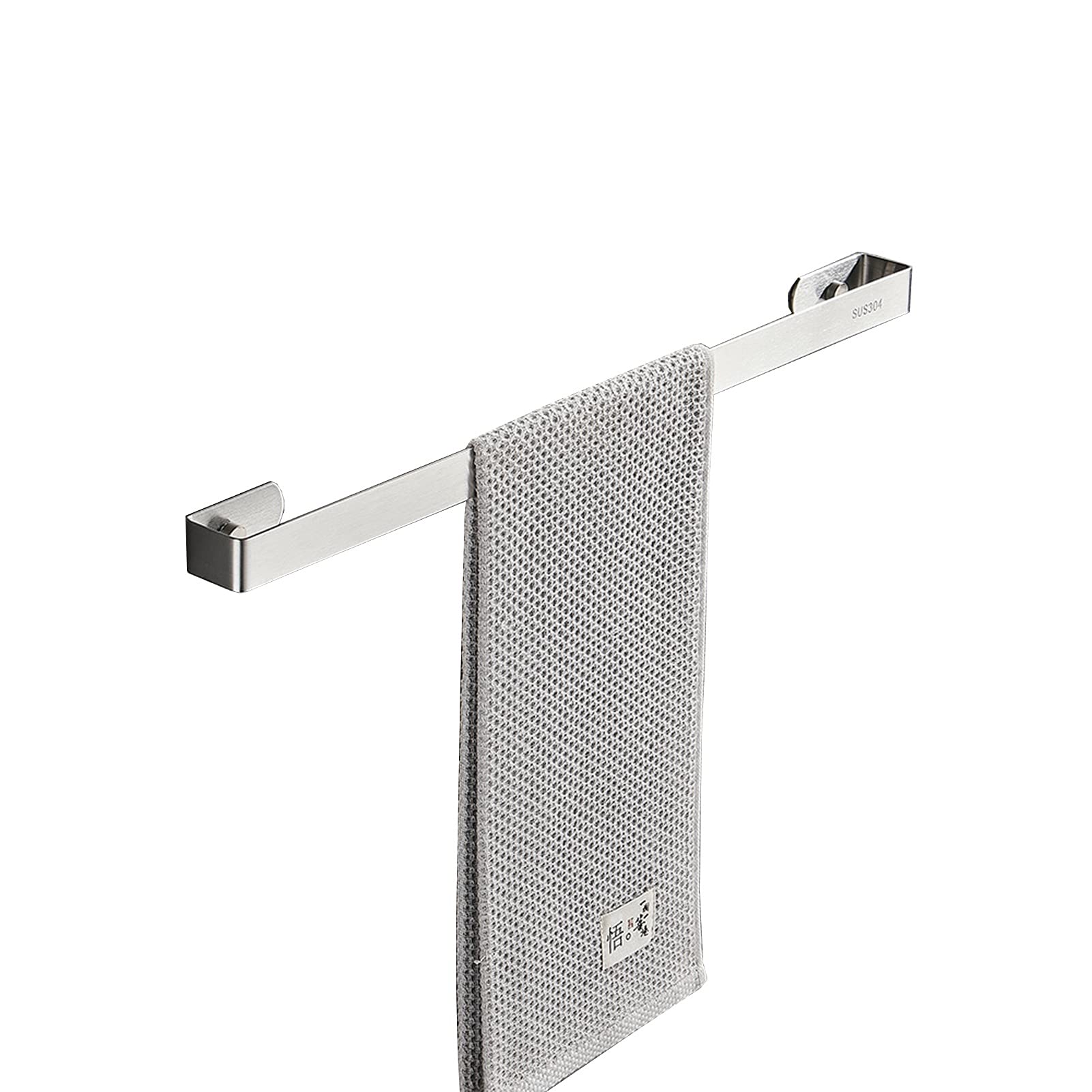 Rack de serviette simple mural 60 cm pour accessoire de salle de bain et cuisine
