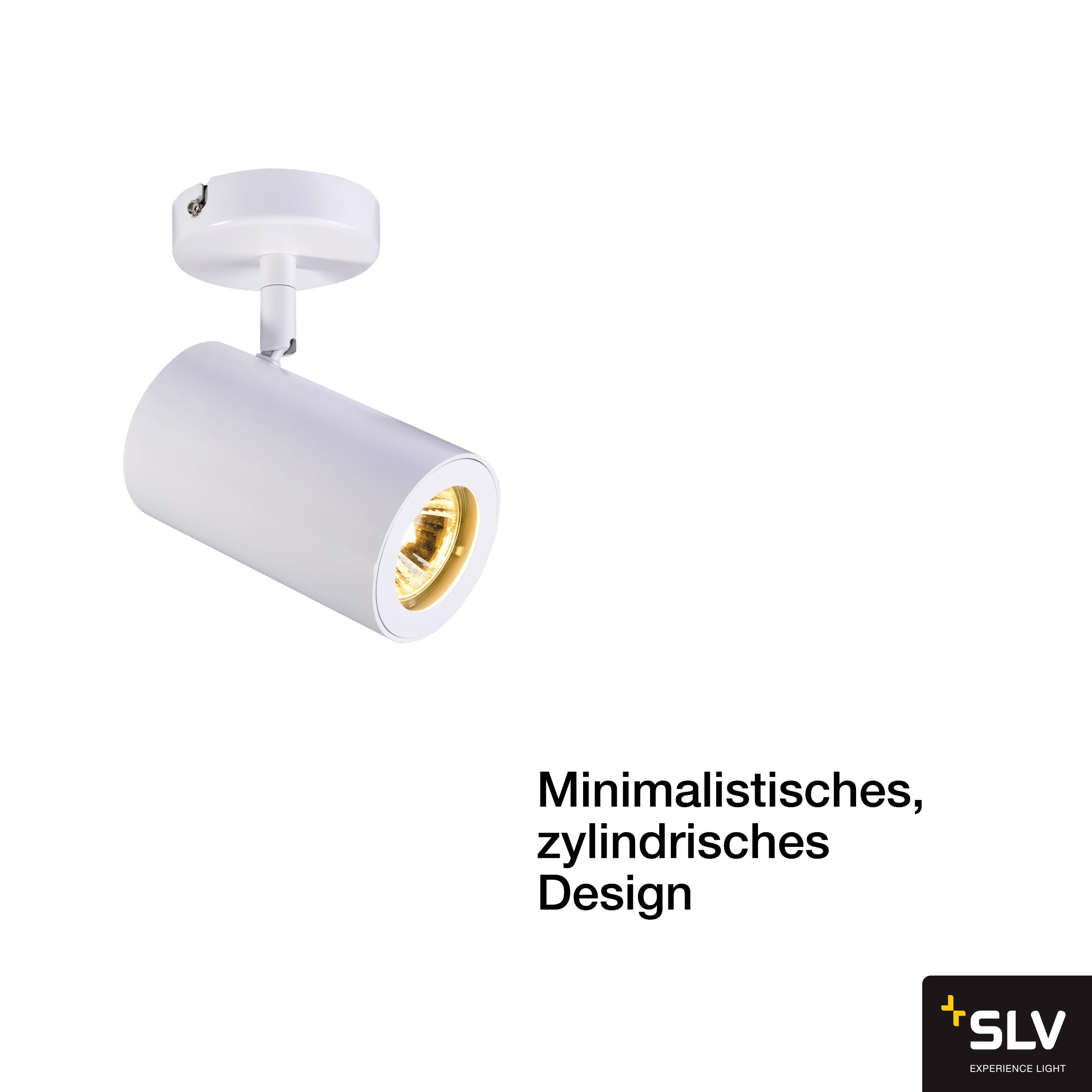 SLV ENOLA_B aluminium / stal biała