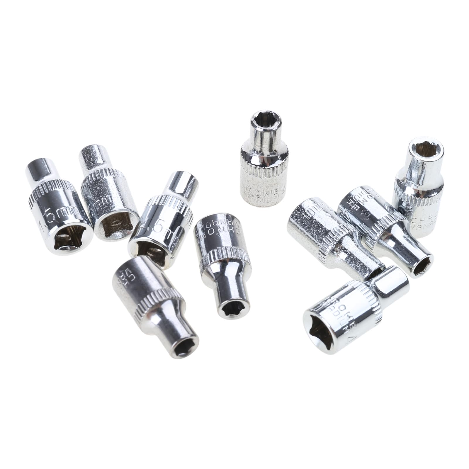 Thatiarry Multicolor Engineered Professional Short Socket Set Wrench Accessory 6 Point Metric 4Mm To 14Mm Automotive Maintenance Tool Furniture Assembly Tool