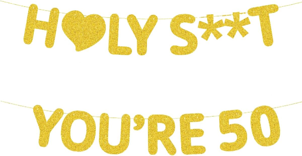 50th birthday decorations,50th Birthday Banner, Birthday