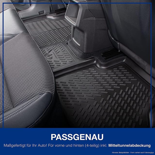 ELMASLINE Alfombrillas de goma 3D para Opel Frontera (2024-2025) Hybrid | Accesorios Alfombrillas