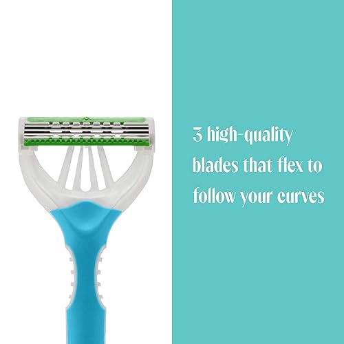 Miniatura 4 de Skintimate Coconut Delight - Maquinilla de afeitar desechable para mujer, 4 unidades (paquete de 3)