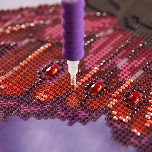 Miniatura 3 de DIAMOND DOTZ Kit de arte de hadas de rosas de invierno, pintura de diamantes para adultos, 20.5 x 26.8 pulgadas