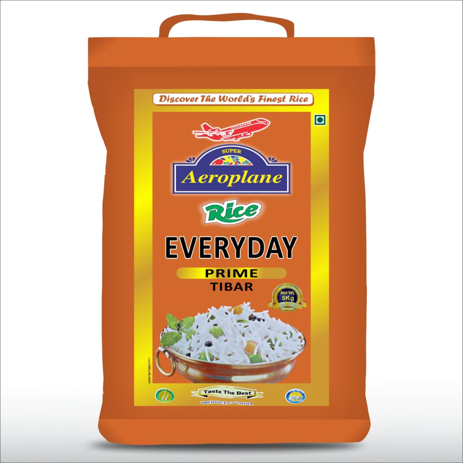Aeroplane Everyday Basmati Rice, 5Kg Perfectly Aged Long Grain with Rich Aroma Basmati Rice Best for Daily Use (Pack of 1) (B0BNKZ1Z17) Amazon Price History, Amazon Price Tracker