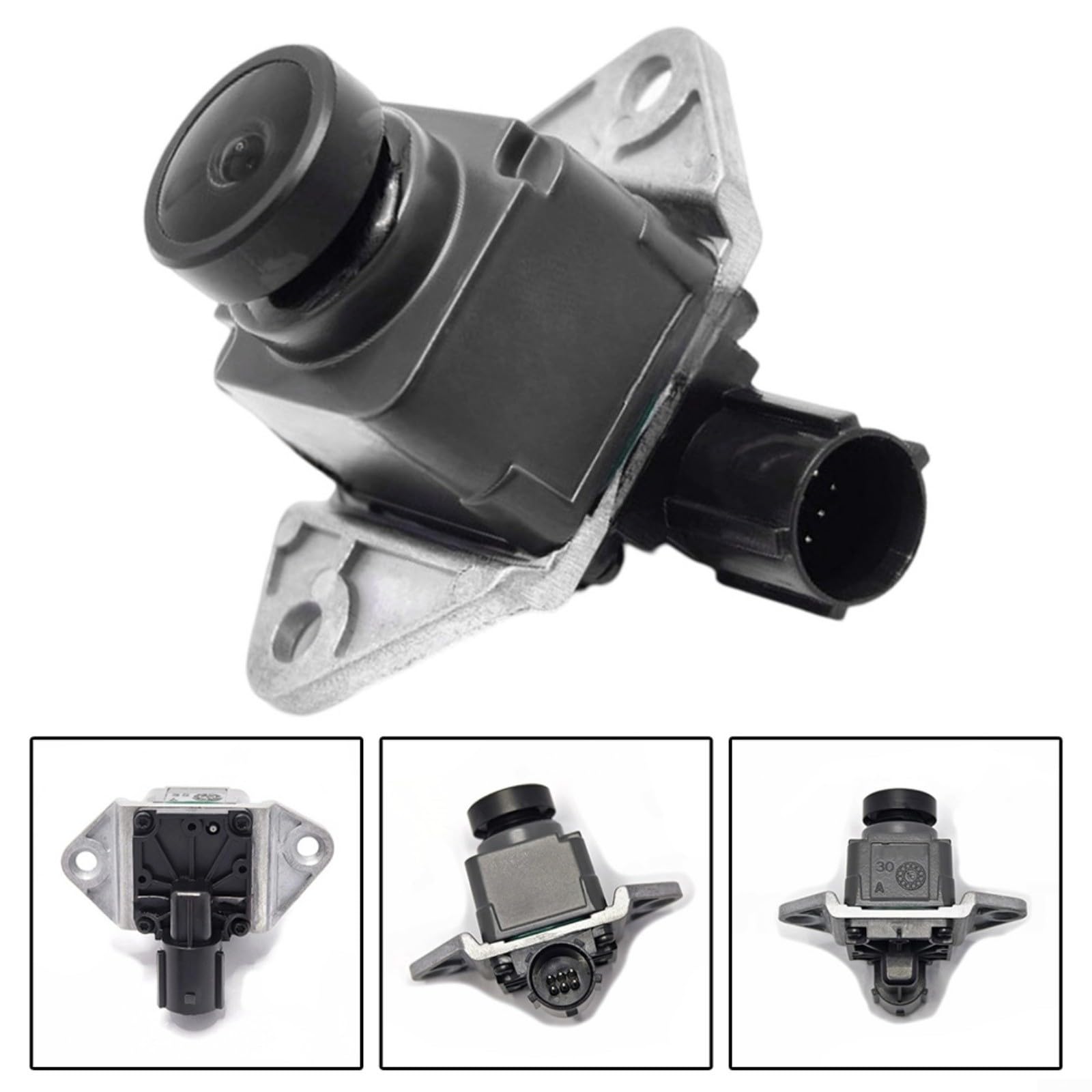 Cámara de visión trasera Grand para Cherokee 2014-2018 con OEM 68137943AE 68137943AD 68137943AJ, carcasa de metal ABS, color negro