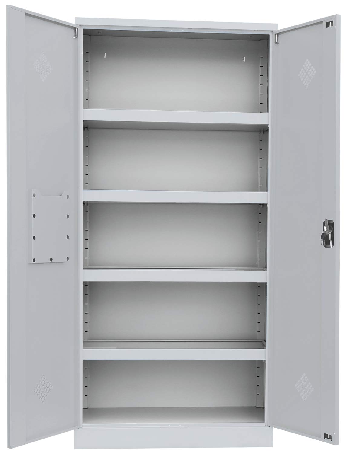 Lüllmann Umweltschrank montiert und verschweißt Gefahrstoffschrank Pflanzenschutzschrank Chemikalienschrank Spritzmittelspind 566251 lichtgrau/enzianblau 1950 x 920 x 420 mm (H x B x T)
