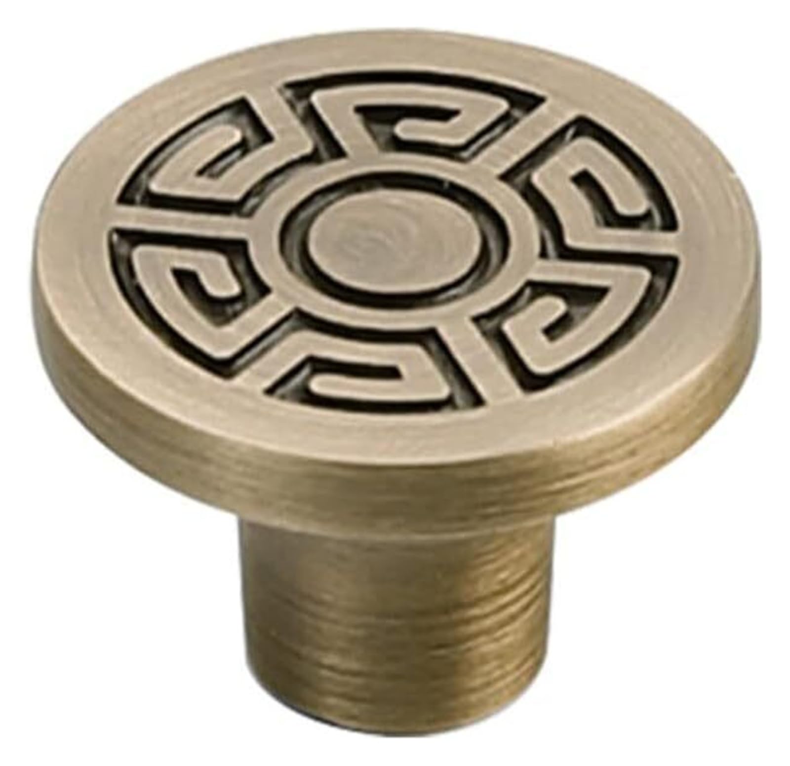 Fagoritime Copper Antique Knob, Cabinet Wardrobe Drawer Pulls(30Mm Single Hole)