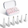 6 Pack Replacement Tips for Apple Pencil 1st/2nd Generation & USB-C Stylus Pen Tips with Carrying Case Precise Control High Sensitivity Stylus Nibs Wear-Resistant Pink