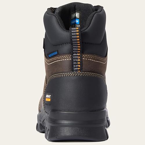 Miniatura 4 de Ariat Botas de trabajo impermeables Treadfast de 6 pulgadas para hombre, Marrón oscuro