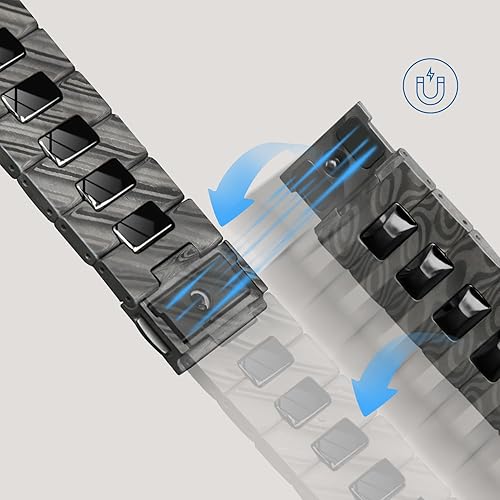 Miniatura 3 de Haflyer Correa de fibra de carbono para Apple Watch compatible con iWatch Series 12345678SEULTRA, 4945441.654 in, con hebilla de liberación rápida,