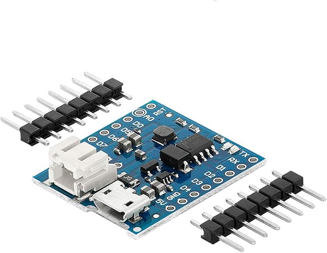 AZDelivery Micro USB Charging Module 1A Lithium Boost Battery Shield 5V for D1 Mini including E-Book