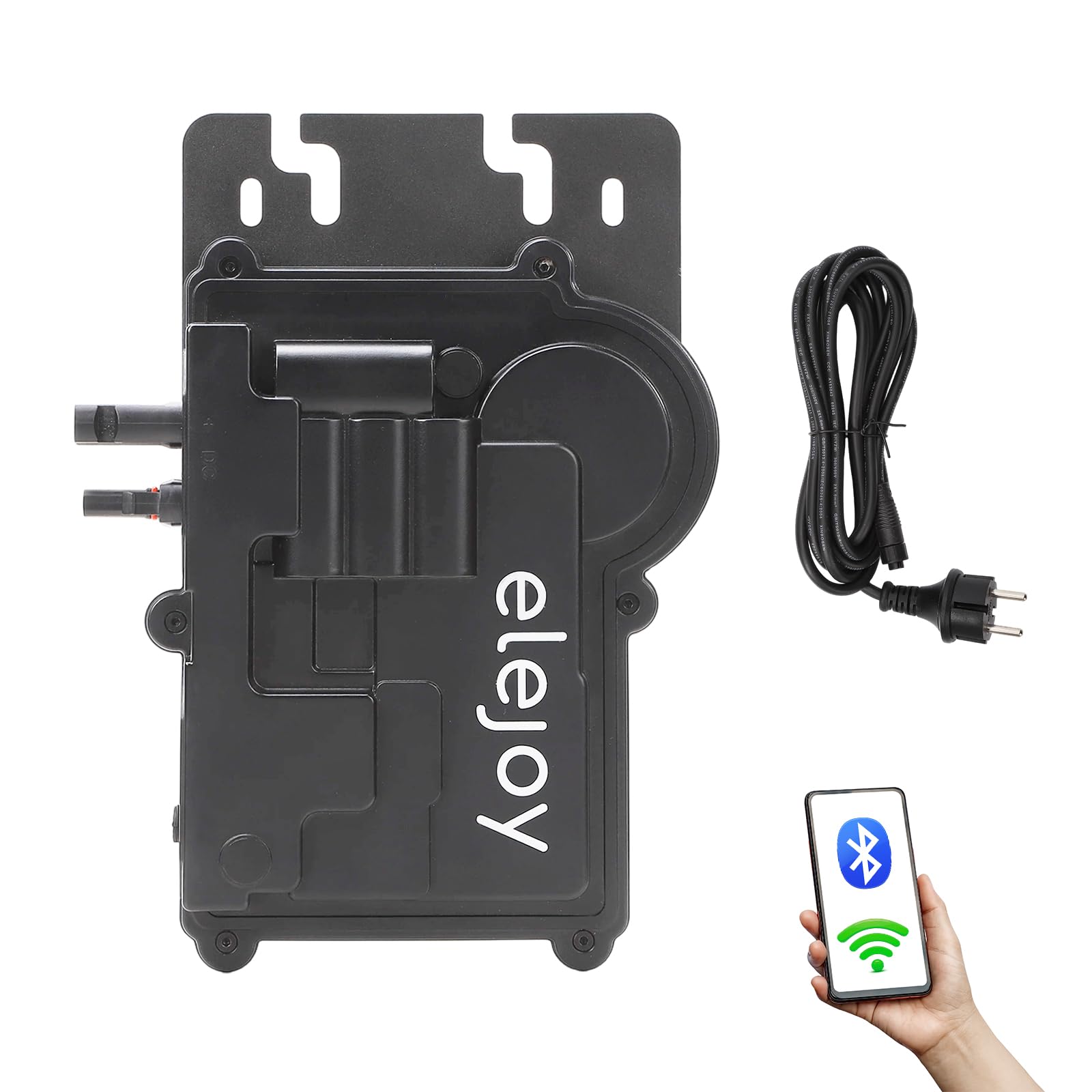 500W Micro Inverteur Solaire Plug & Play 97% Efficacité | IP65 avec WiFi et Bluetooth Inverteur Plug & Play Idéal Pour Balcon et Centrale électrique Extérieure