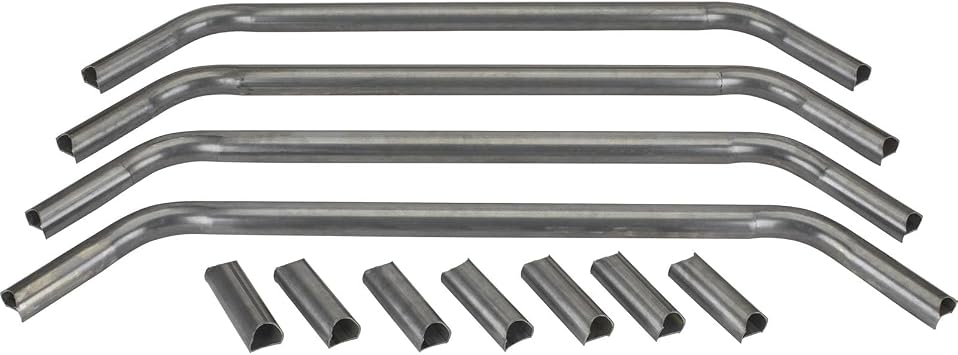 Speedway Motors Replacement Door Bar Kit for Roll Cage, 1-3/4 Inch Diameter .104 Wall HREW 1020 Mild Steel Tubing, Unassembled Bars for One Side of Car, 45 Inch and 32 Inch Lengths