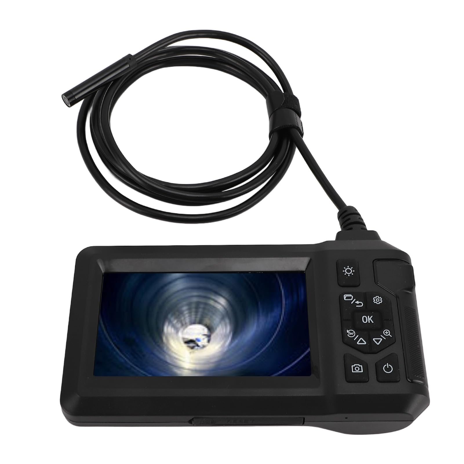 Przemysłowa Cyfrowa Kamera Inspekcyjna 1080p Kamera Kanalizacyjna 8 Mm IP67 z 4,3 Cali Ekran LCD 8 LED LIDZE