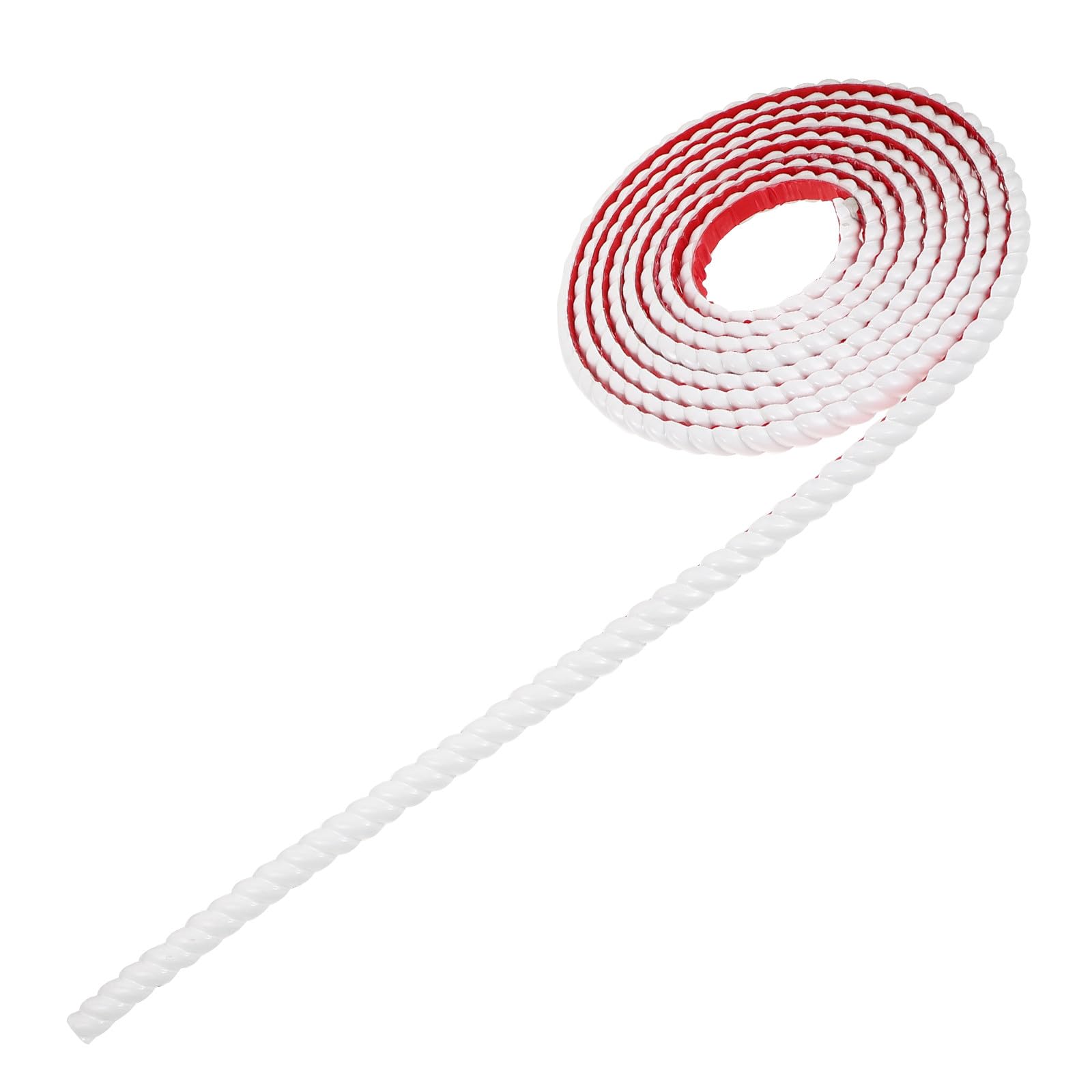 Selbstklebendes Pvc Kantenprofil Weiß Flexible Zierleiste für Badezimmer und Wohnkultur Elegante Abzieh und Aufklebefunktion für Spiegelrahmen und Wanddekoration