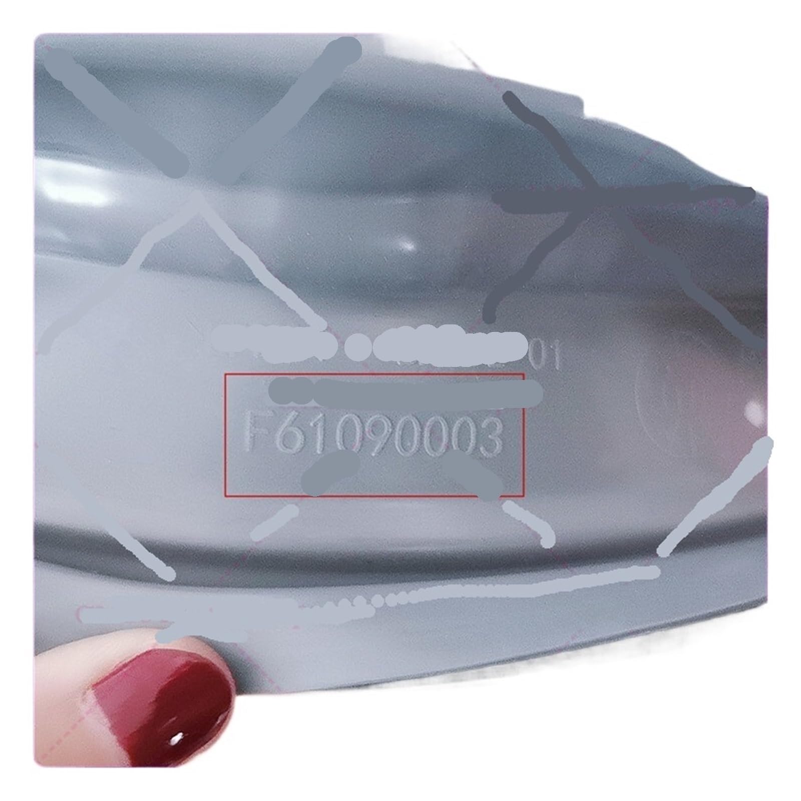 Escotilla de puño for lavadora de tambor F61090003, piezas de tapa de alcantarilla con anillo de sellado de goma impermeable