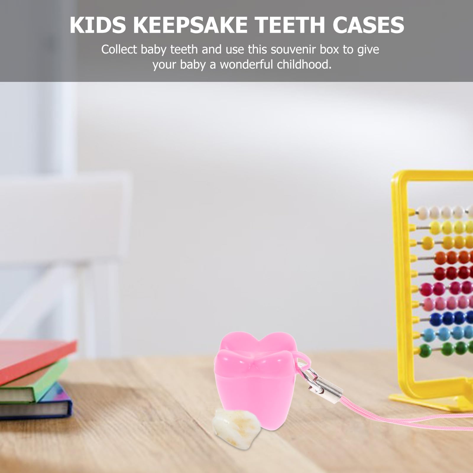 Contenitore per Denti da Latte - 50 pezzi Organizzatore di collane per riporre i denti - Scatola per Conservare Denti Decidua per Ricordo e Regalo per Neonati, Bambini