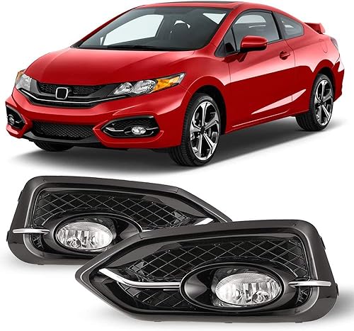 Miniatura 1 de Winjet Serie OEM para Honda Civic Coupe 2014-2015 - Luces antiniebla de conducción + interruptor + kit de cableado