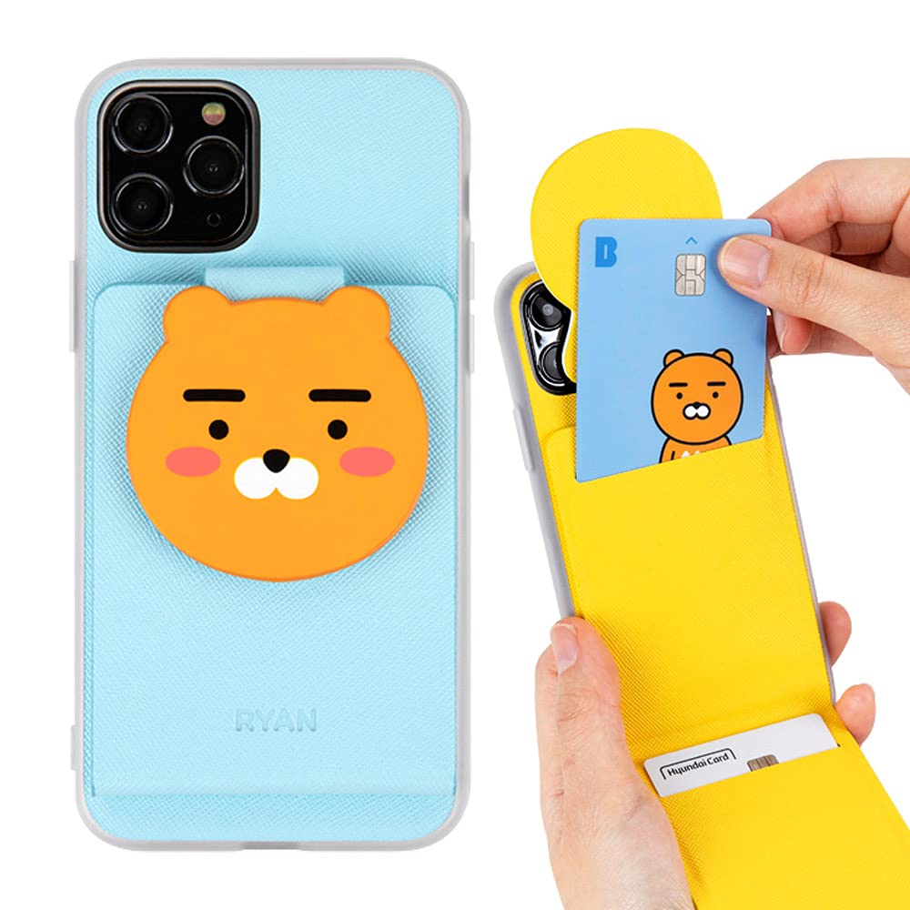 Amazon Com Kakao Friends Back Cover Case Compatible With Iphone 12 Pro Max Wallet Case With Card Holder Wallet Premium Pu Leather Kickstand Card Slot Magnetic Type Cover 6 7 Inches Ryan Sky Blue