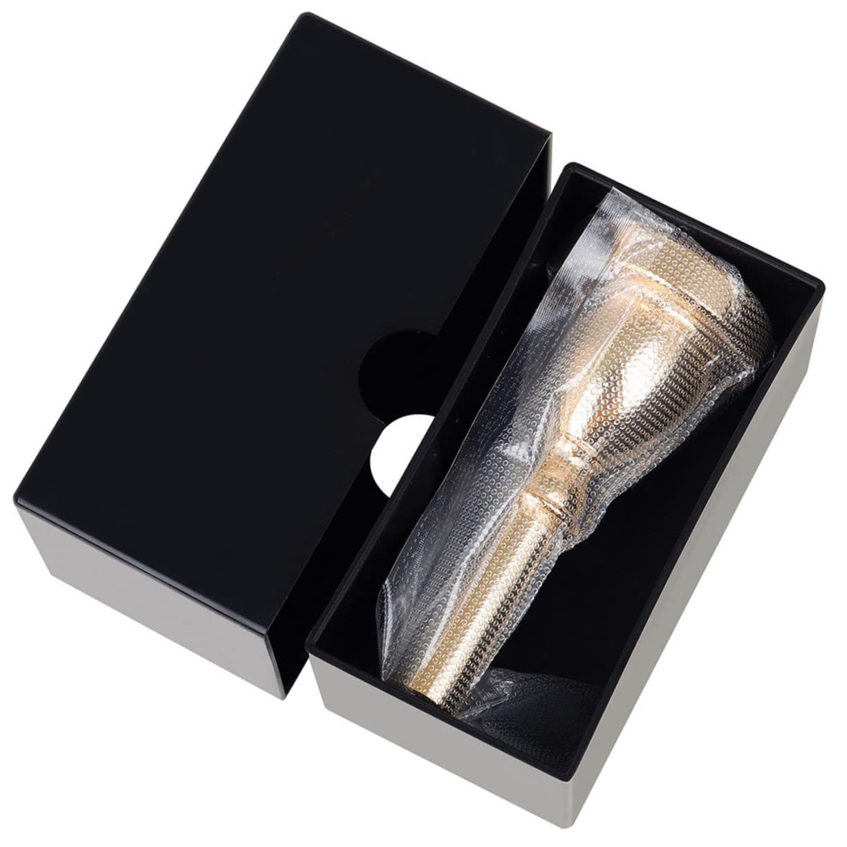 GOOHOCHY Replacement Silver Horn Tuba Mouthpiece 18c Gold Large Shank for Concerts Parties Gatherings Musical Accessory