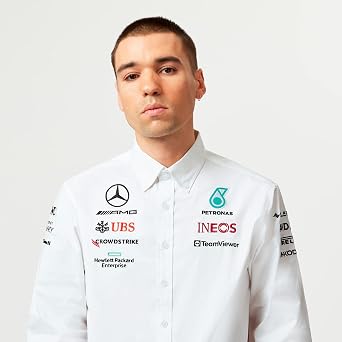 Mercedes AMG Petronas Formula One Team - 2023 Team Shirt - White - Men - Size: S