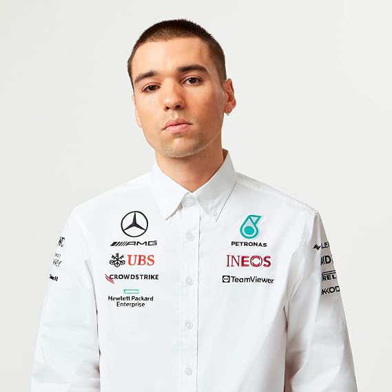 Mercedes AMG Petronas Formula One Team - 2023 Team Shirt - White - Men - Size: S
