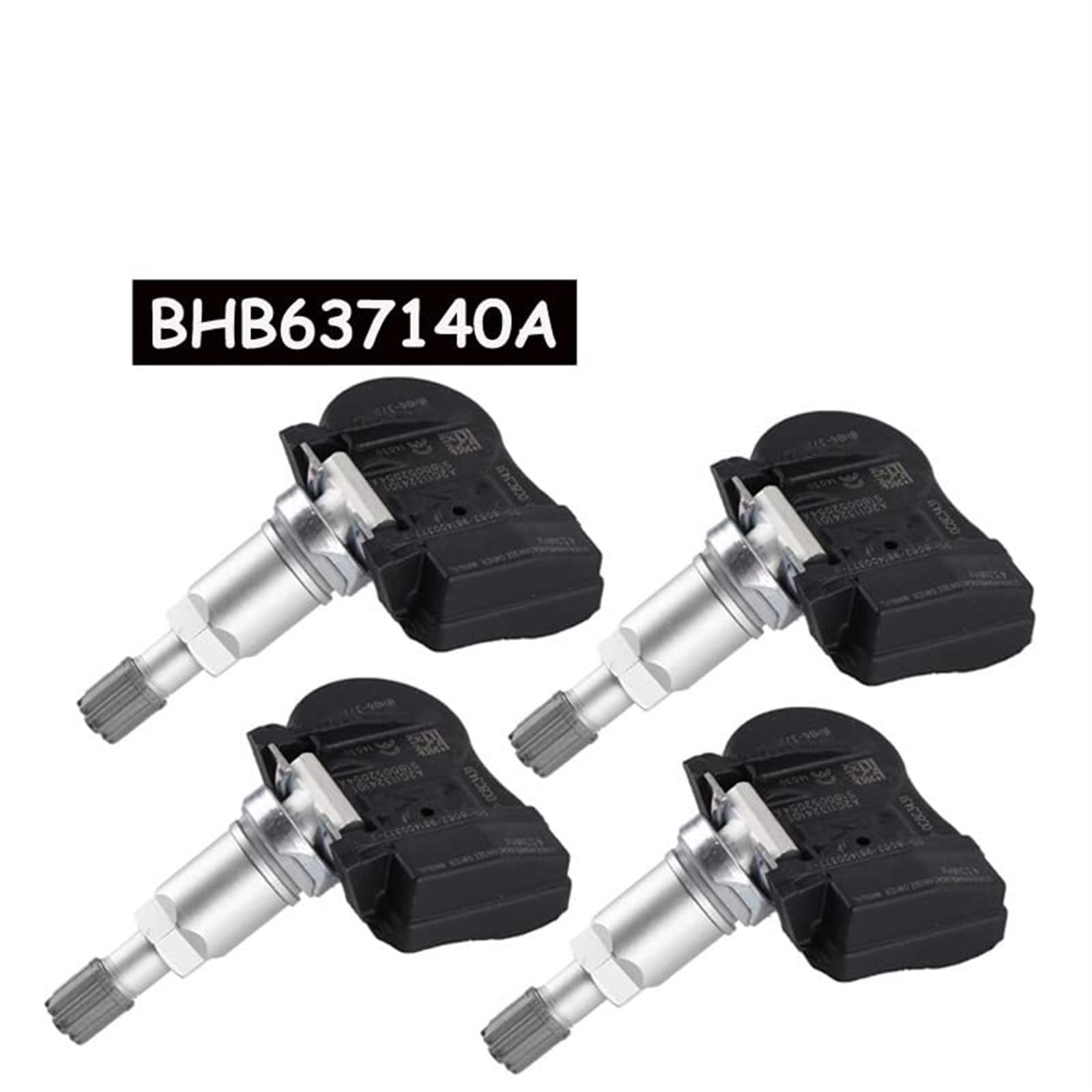 4 szt. Części samochodowe, do Mazdy, 2 3 5 6 CX-5 CX5 CX-6 CX6 CX-9 CX9 MX-5 Artz Monitor czujnika ciśnienia w oponach TPMS BHB637140A Czujnik monitorowania ciśnienia w oponach samochodu