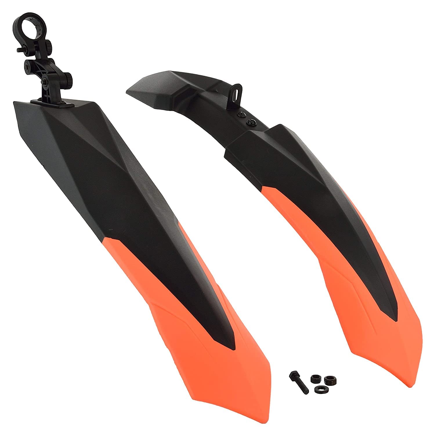 COZYCOOL Bicycle Front & Rear Double Colour Mudguard with Plastic Fitting (Black Orange) (B0B26ZBCZ5) Amazon Price History, Amazon Price Tracker