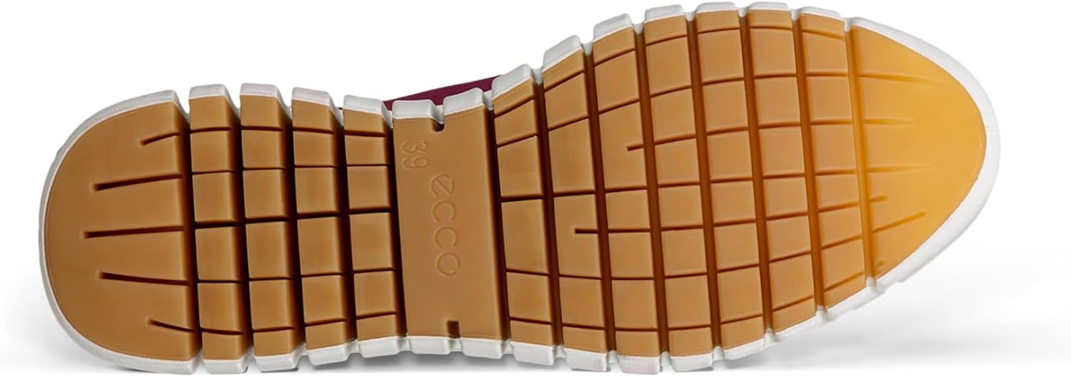 ECCO Women's Gruuv Sneaker, RED Plum/Powder, 5-5.5