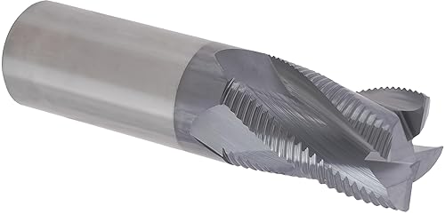 CME 1 fresas de extremo de desbaste de carburo micrograno, nariz cuadrada, revestimiento TiAlN, diámetro del molino de 1 pulgada, longitud de corte