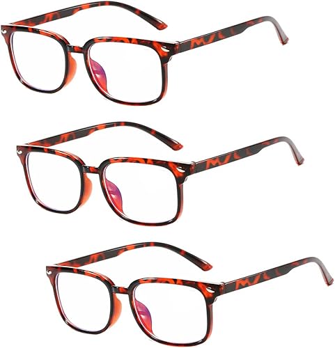 Miniatura 7 de DEPEYE Gafas de lectura +4.50 a +6.00 lectores clásicos de uso diario, 3 pares de anteojos para hombre y mujer elegantes