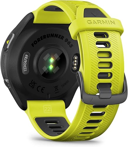 Miniatura 8 de Garmin Forerunner 965 (Amp AmarilloNegro) Caja de regalo de reloj inteligente GPS para correr y triatlón  Pantalla AMOLED, ligera, batería de 31
